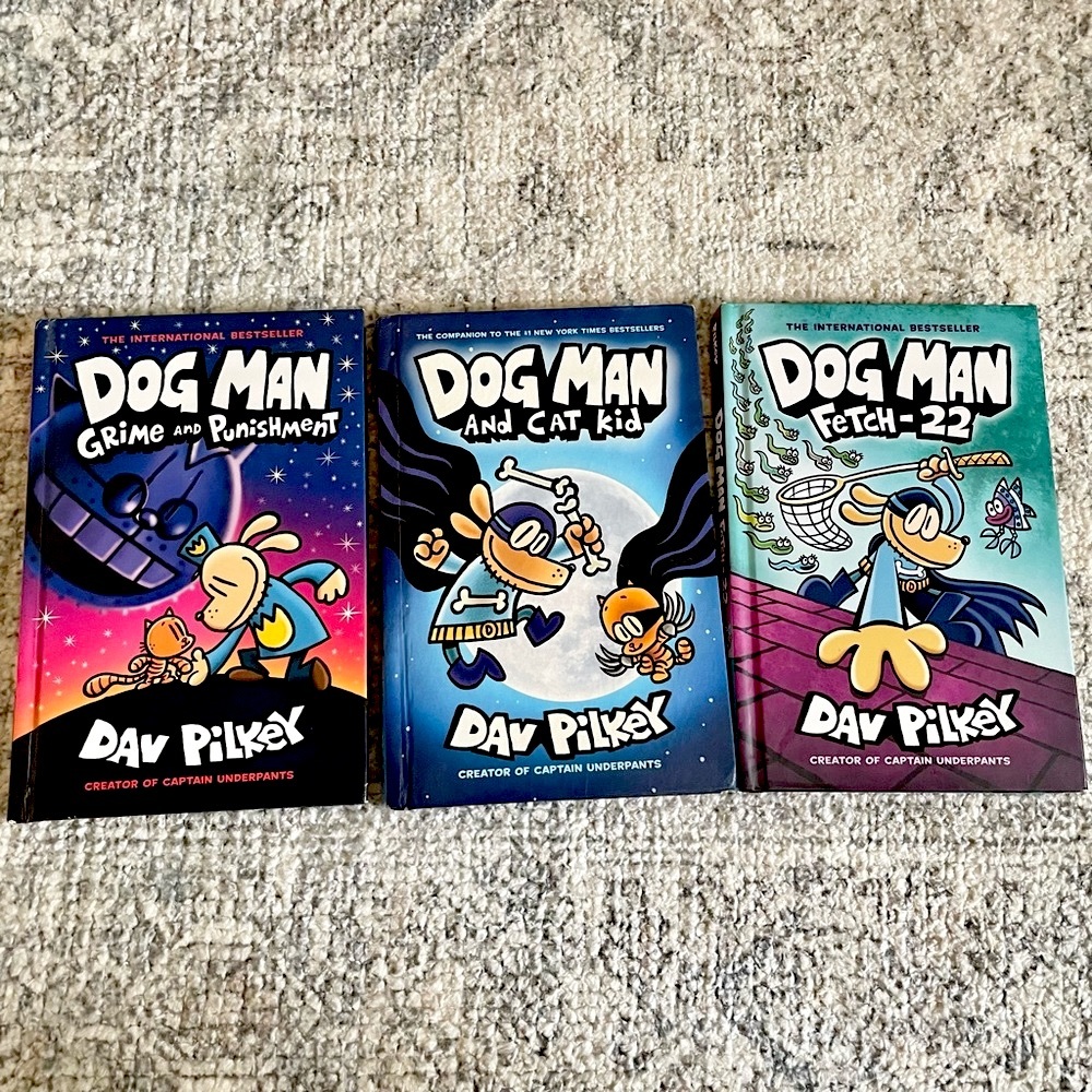Set of three 3 Dog Man hardcover books graphic novels novel bundle lot